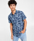 ფოტო #1 პროდუქტის Men's Ernest Graphic Linen-Blend Shirt, Created for Macy's
