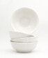 Chloe 4 Piece White Cereal Bowl Set