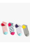 4'lü Patik Çorap Seti Meyve Desenli