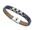 Фото #1 товара Modern leather bracelet for men Magnum 15151P01013