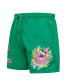 Men's Kelly Green SpongeBob SquarePants Krustypants Patrick Star Woven Shorts Зеленый, L - фото #3