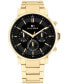 Фото #1 товара Часы Tommy Hilfiger Gold Tone Stainless Steel Watch 43mm