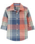 Toddler Plaid Button-Front Shirt 2T