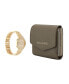 ფოტო #5 პროდუქტის Women's Analog Gold-Tone Metal Alloy Bracelet Watch, 32mm and Wallet Gift Set