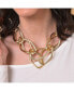 ფოტო #3 პროდუქტის Women's Gold Metallic Chainlink Necklace
