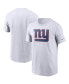 Фото #3 товара Men's White New York Giants Primary Logo T-shirt