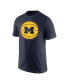 Фото #3 товара Men's Navy Michigan Wolverines Basketball Team Issue T-shirt