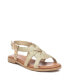 Women's Braided Flat Sandals By Gold