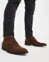 Фото #1 товара ASOS DESIGN chukka boots in brown faux suede