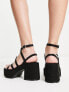 Фото #2 товара ASOS DESIGN Hoxton chunky mid platforms sandals in black
