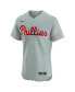 Фото #2 товара Men's Trea Turner Gray Philadelphia Phillies Road Elite Player Jersey