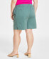 ფოტო #2 პროდუქტის Trendy Plus Size High-Rise Pull-On Chino Shorts, Created for Macy's