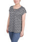 Petite Grommet Neck Knit Short Extended Sleeve Top