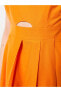 Фото #4 товара Платье женское безрукавное LC WAIKIKI Poplin Mini U Yaka Düz Кадин Elbise