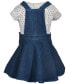 Фото #2 товара Платье для малышей Hello Kitty комплект "Комбинезон и футболка" из джинсы