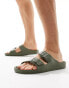 Фото #4 товара Jack & Jones moulded double strap sandal in khaki