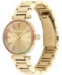 ფოტო #1 პროდუქტის Women's Cary Rainbow Gold-Tone Stainless Steel Bracelet Watch 34mm