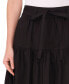 Women's Tie-Waist A-Line Midi Skirt