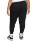 Plus Size Active Sportswear Club Mid-Rise Fleece Jogger Pants