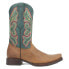 Фото #1 товара Dingo True Grit Embroidered Square Toe Cowboy Mens Brown Casual Boots DI141-230