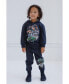 Little Boys Grave Digger Monster Mutt Megalodon Fleece Pullover Hoodie & Pants to