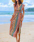 Фото #3 товара Women's Boho V-Neck Flutter Sleeve Maxi Beach Dress