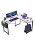 L Shaped Gaming Desk, white