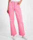 Фото #3 товара Women's Patch-Pocket Wide-Leg Jeans, Created for Macy's