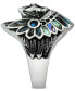 ფოტო #3 პროდუქტის Men's Abalone Chief Ring in Stainless Steel