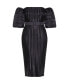 Plus Size Krista Pleat Dress