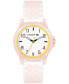 Kids Rider Pink and White Checkered Print Silicone Strap Watch 36mm