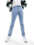 Фото #1 товара In The Style straight leg jeans in bleach wash blue