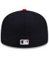 Фото #4 товара Men's Navy, Red Cleveland Guardians Authentic Collection On-Field 59FIFTY Fitted Hat