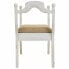 Bench Alexandra House Living White Sponge Fir wood MDF Wood 45 x 78 x 90 cm