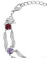 ფოტო #2 პროდუქტის Crystal Silver-Tone Link Bracelet