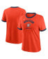 ფოტო #1 პროდუქტის Women's Orange Houston Astros 2024 City Connect Ringer Tri-Blend T-Shirt