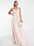 Фото #1 товара ASOS DESIGN twist front cami maxi dress in blush