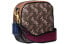 Фото #2 товара Сумка Coach Кат 16 Модное сумка с маечной печатью из холста и кожи для камеры, на плечо, плече цветная.