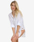 Фото #1 товара Women's Beach Button-Up Shirt Cover-Up