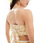 Фото #4 товара Nobody's Child Sunny bandeau top co-ord in yellow stripe