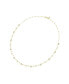 Фото #1 товара Swarovski round Cut, White, Gold-Tone Imber Strand age Necklace