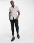 Фото #8 товара ASOS DESIGN skinny stripe shirt in white/black