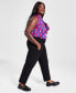 Plus Size Compression Straight-Leg Pants, Created for Macy's
