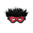 Фото #2 товара luxury Mask with Feathers Red