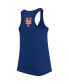 Фото #4 товара Women's Royal New York Mets Plus Size Swing for the Fences Racerback Tank Top