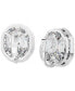 ფოტო #4 პროდუქტის Mesmera Silver-Tone Crystal Clip Earrings