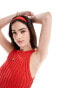 Фото #2 товара Cotton On float your boat rib knit tank top in red