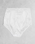 Simply Be 3 pack highwaisted briefs in black, white and neutral