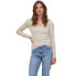 ფოტო #1 პროდუქტის VILA Chikka Lace Long Sleeve V Neck T-Shirt