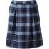 Women's School Uniform Plaid Pleated Skort Top of Knee